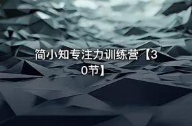 简小知专注力训练营【30节】