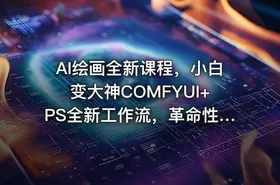 AI绘画全新课程，小白变大神COMFYUI+PS全新工作流，革命性AI工作流教学，让每个人轻松上手