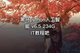 黑马python人工智能 v6.5 234G IT教程吧 - getfromcode