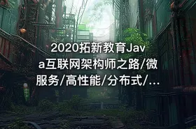 2020拓新教育Java互联网架构师之路/微服务/高性能/分布式/底层源码/高并发