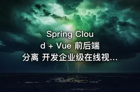 Spring Cloud + Vue 前后端分离 开发企业级在线视频课程系统（完结无密）
