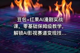 豆包+红果AI漫剧实战课，零基础保姆级教学，解锁AI影视赛道变现技能