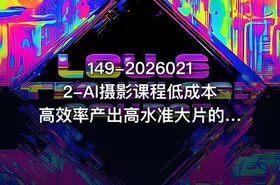 149-20260212-AI摄影课程低成本高效率产出高水准大片的全新方式更多资源 - getfromcode