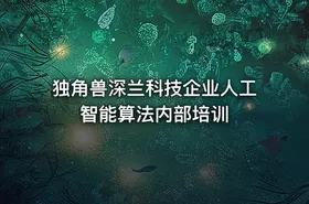 独角兽深兰科技企业人工智能算法内部培训