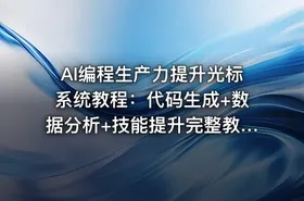 AI编程生产力提升光标系统教程：代码生成+数据分析+技能提升完整教学[1GB]