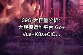 139G 大容量分析：大规模运维平台 Go+Vue+K8s+CICD+服务树+监控 7模块运维平台开发全解析