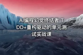 AI编程幻觉终结者 TDD+重构驱动的单元测试实战课