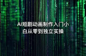 AI短剧动画制作入门小白从零到独立实操 - getfromcode