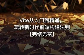 Vite从入门到精通，玩转新时代前端构建法则[完结无密]