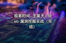 极客时间-王昊天- Web 漏洞挖掘实战（完结）