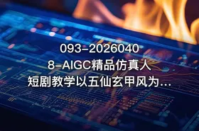 093-20260408-AIGC精品仿真人短剧教学以五仙玄甲风为例展示保姆级实操教学更多资源 - getfromcode