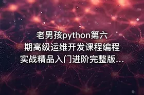 老男孩python第六期高级运维开发课程编程实战精品入门进阶完整版 24G