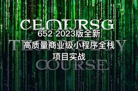 652 2023版全新高质量商业级小程序全栈项目实战