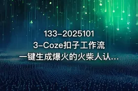 133-20251013-Coze扣子工作流一键生成爆火的火柴人认知觉醒人间清醒视频教程0基础小白轻松学会搭建更多资源 - getfromcode