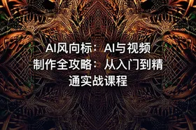 AI风向标：AI与视频制作全攻略：从入门到精通实战课程