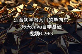 适合初学者入门的毕向东35天Java自学基础视频6.26G