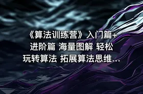 《算法训练营》入门篇+进阶篇 海量图解 轻松玩转算法 拓展算法思维 挑战大厂offer