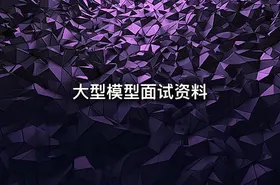 大型模型面试资料