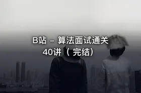 B站 - 算法面试通关40讲（ 完结）