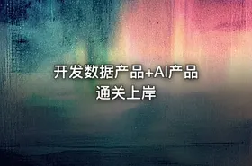 开发数据产品+AI产品通关上岸