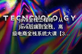 java全栈工程师：从java后端到全栈，高级电商全栈系统大课【30周完结】