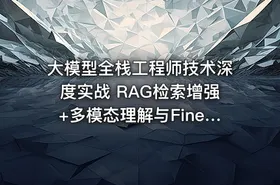 大模型全栈工程师技术深度实战 RAG检索增强+多模态理解与Fine-tuning全栈能力培养