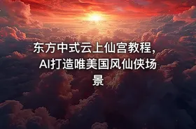 东方中式云上仙宫教程，AI打造唯美国风仙侠场景
