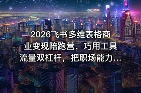 2026飞书多维表格商业变现陪跑营，巧用工具流量双杠杆，把职场能力转化为持续收入