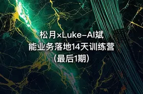 松月×Luke-AI斌能业务落地14天训练营(最后1期)