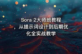 Sora 2大师班教程，从提示词设计到后期优化全实战教学