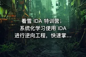 看雪 IDA 特训营；系统化学习使用 IDA 进行逆向工程，快速掌握 IDA 重要操作