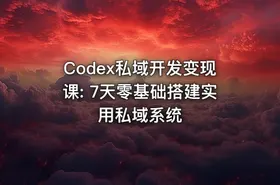 Codex私域开发变现课: 7天零基础搭建实用私域系统