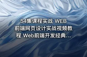 54集课程实战 WEB前端网页设计实战视频教程 Web前端开发经典实战视频教程