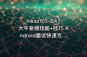 mksz101-BAT大牛亲授技能+技巧 Android面试快速充电升级