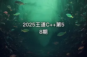 2025王道C++第58期