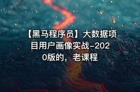 【黑马程序员】大数据项目用户画像实战-2020版的，老课程
