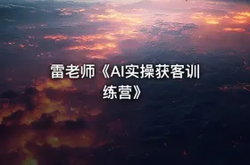 雷老师《AI实操获客训练营》