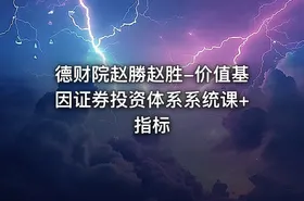 德财院赵勝赵胜-价值基因证券投资体系系统课+指标 - getfromcode