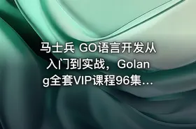 马士兵 GO语言开发从入门到实战，Golang全套VIP课程96集全