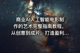 商业AI人工智能电影制作的艺术完整指南教程，从创意到成片，打造盈利级影视项目 - getfromcode