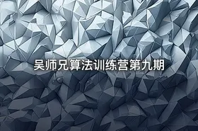 吴师兄算法训练营第九期
