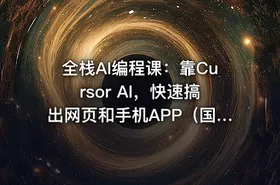 全栈AI编程课：靠Cursor AI，快速搞出网页和手机APP（国外中字）