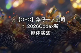 🤖 【OPC】华仔一人公司：2026Codex智能体实战