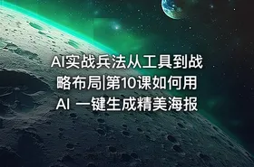 AI实战兵法从工具到战略布局|第10课如何用AI 一键生成精美海报 - getfromcode