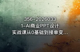 356-20260331-AI商业PPT设计实战课从0基础到接单变现带你走进真实的商业PPT设计更多资源
