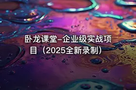 卧龙课堂-企业级实战项目（2025全新录制）