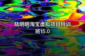 🎓陆明明淘宝虚拟项目特训班15.0