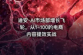 迪安·AI市场部增长飞轮，从1-100的电商内容提效实战