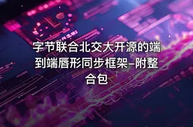 字节联合北交大开源的端到端唇形同步框架-附整合包