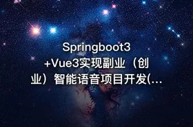 Springboot3+Vue3实现副业（创业）智能语音项目开发(完结) - getfromcode